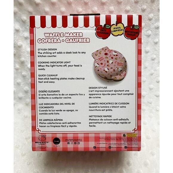 Sanrio Hello Kitty Mini Waffle Maker, Hello Kitty Kitchen Limited Edition, NIB - Picture 2 of 6